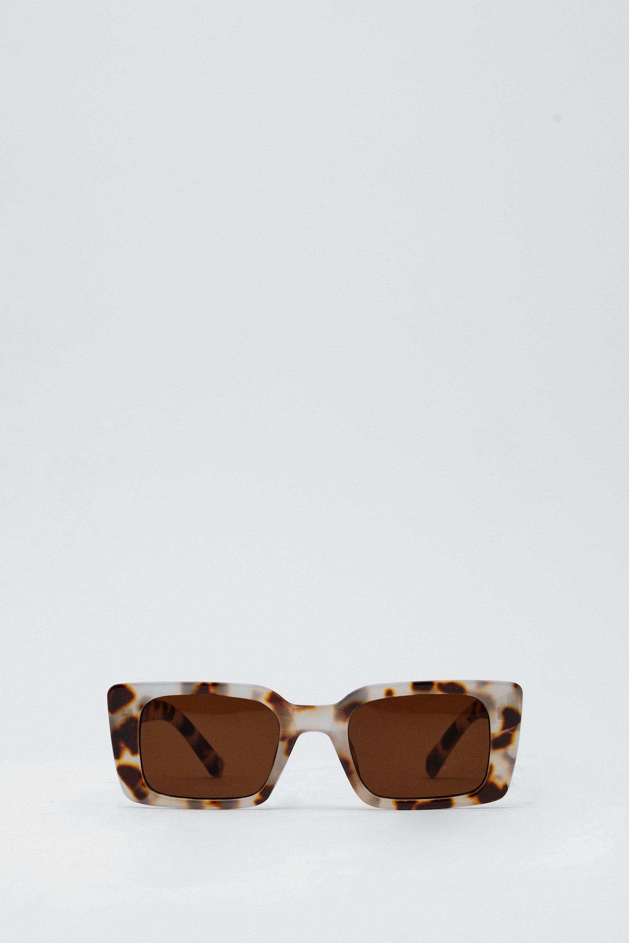 Light Tortoiseshell Rectangle Sunglasses